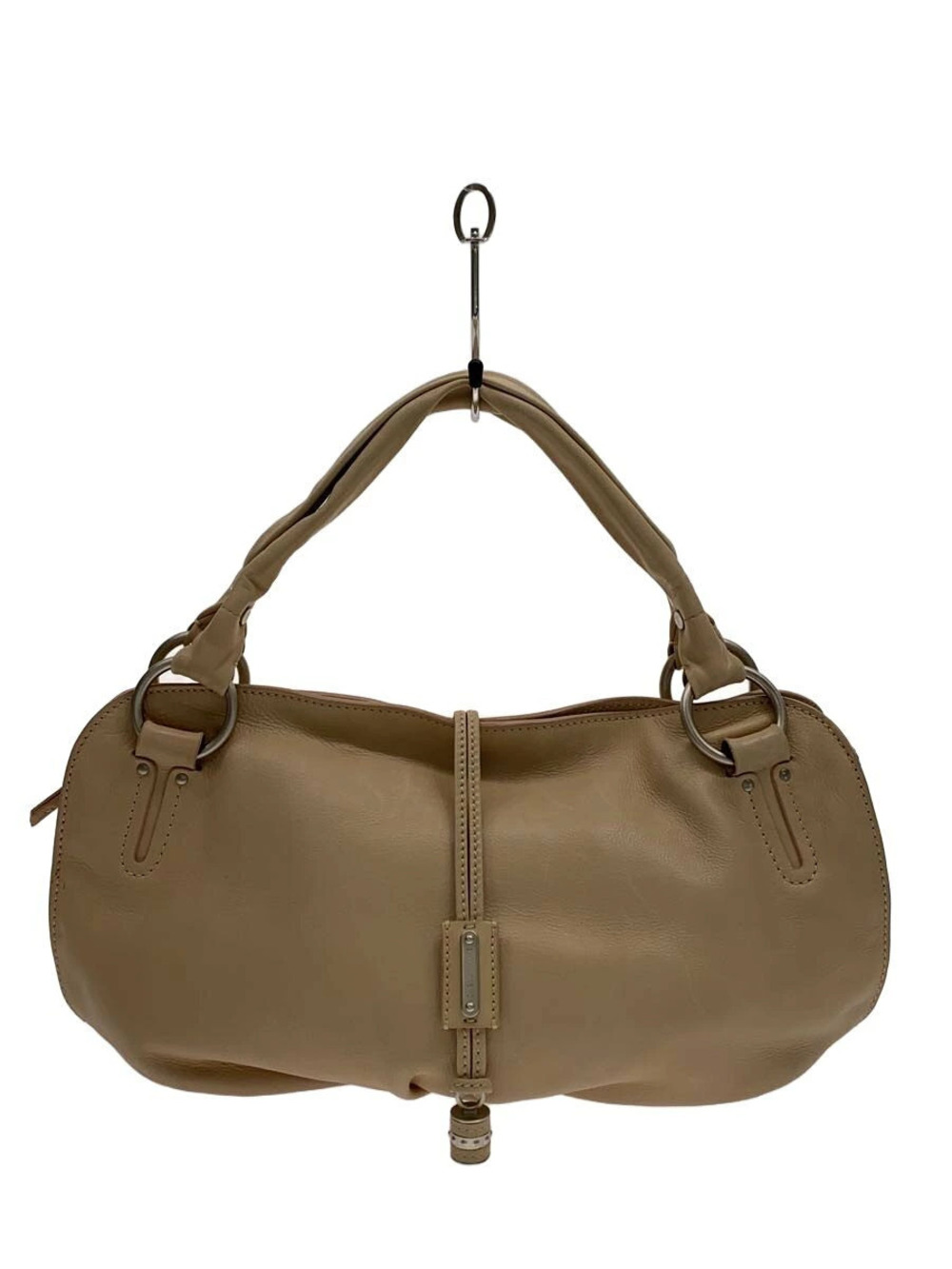 Celine Handbag Leather Beige